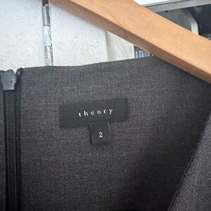 Theory Betty gray sheath dress, size 2.  Made in the US.